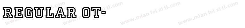 Regular ot字体转换